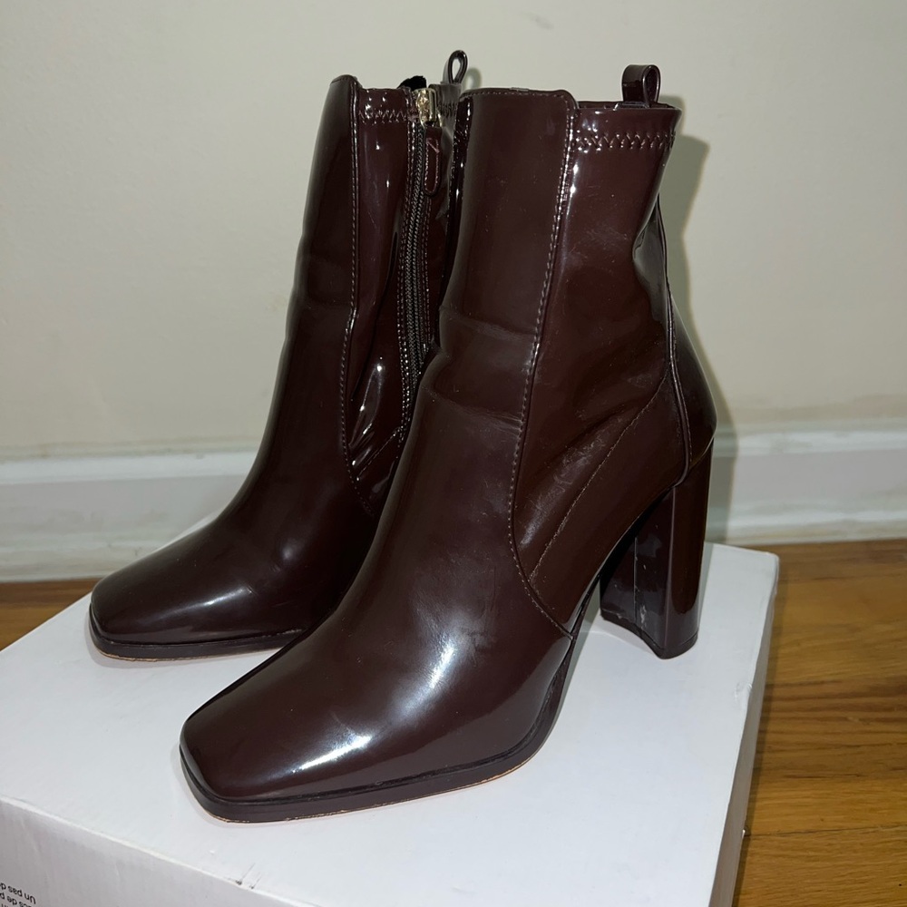 Aldo Dark Brown Ankle Booties